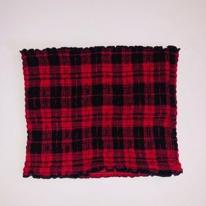Hollister Flannel Tube Top